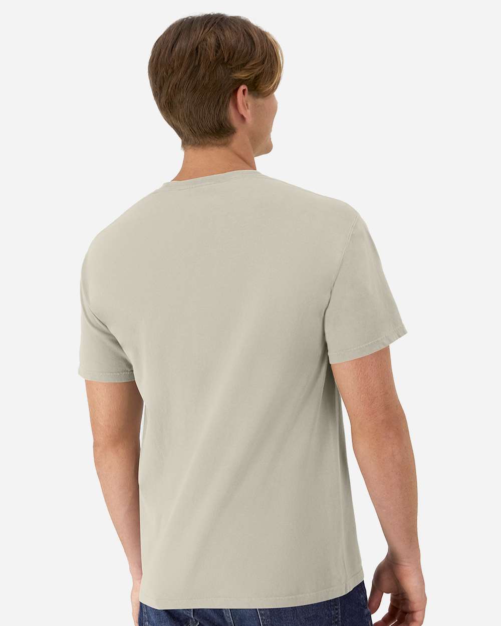 Garment-Dyed T-Shirt - OnModelBack - B35100993 - Pebblestone