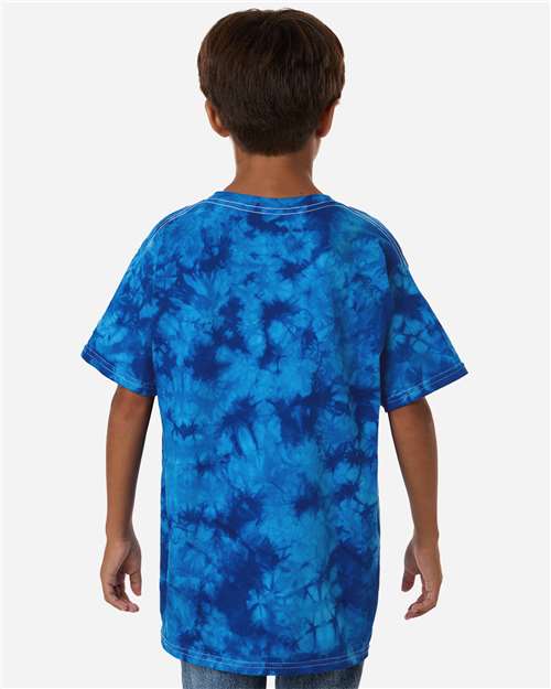 Youth Crystal Wash T-Shirt - OnModelBack - B13602752 - Crystal Royal