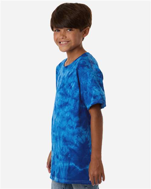 Youth Crystal Wash T-Shirt - OnModelSide - B13602752 - Crystal Royal