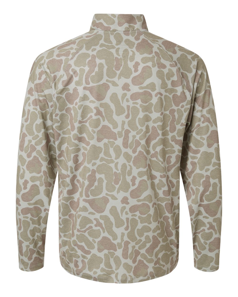 Men's Airweight KC Printed Quarter-Zip Pullover - Back - B003D2243 - Sand
