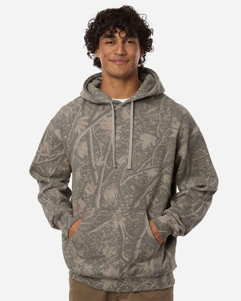 Heavyweight Hooded Sweatshirt - OnModelFront - B22276933 - Deadwood Tree Camo