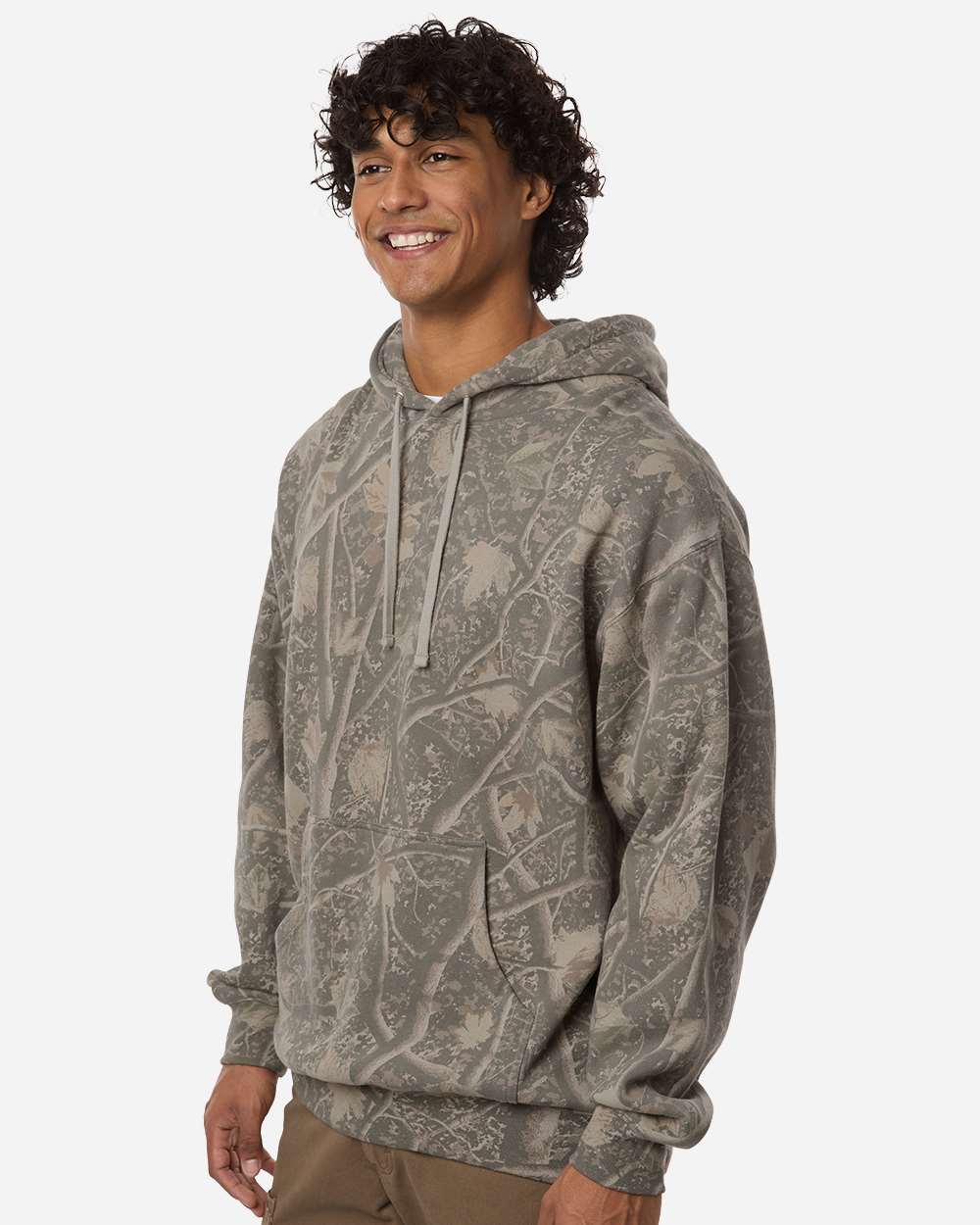 Heavyweight Hooded Sweatshirt - OnModelSide - B22276933 - Deadwood Tree Camo