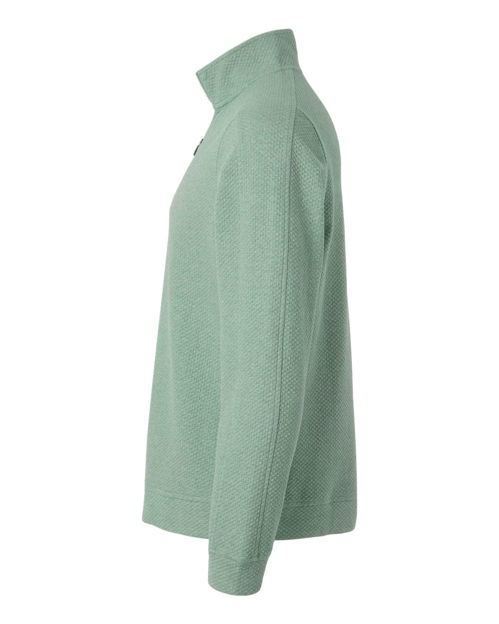 Men's Spirit Textured Quarter-Zip Pullover - DirectSide - B207D3543 - Sage Green Heather