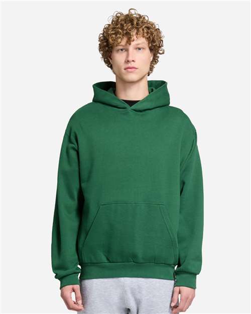 Unisex Urban Pullover Hooded Sweatshirt - OnModelFront - B595C9322 - Forest Green