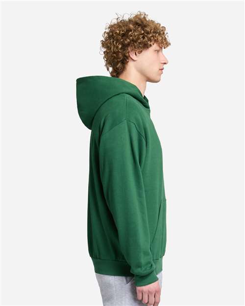 Unisex Urban Pullover Hooded Sweatshirt - OnModelSide - B595C9322 - Forest Green