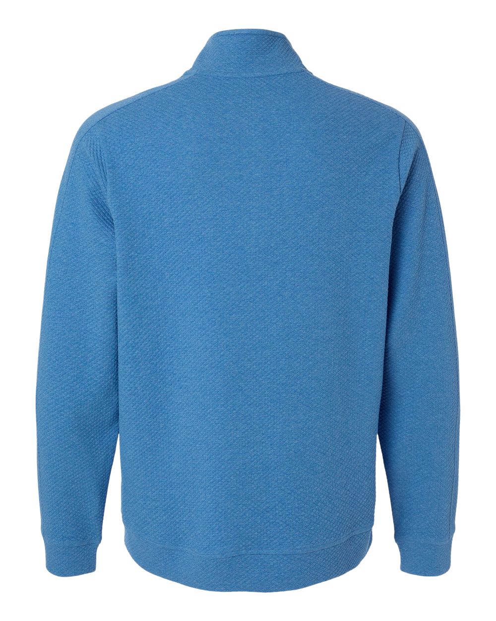 Men's Spirit Textured Quarter-Zip Pullover - Back - B207D3753 - Light Nautical Blue Heather