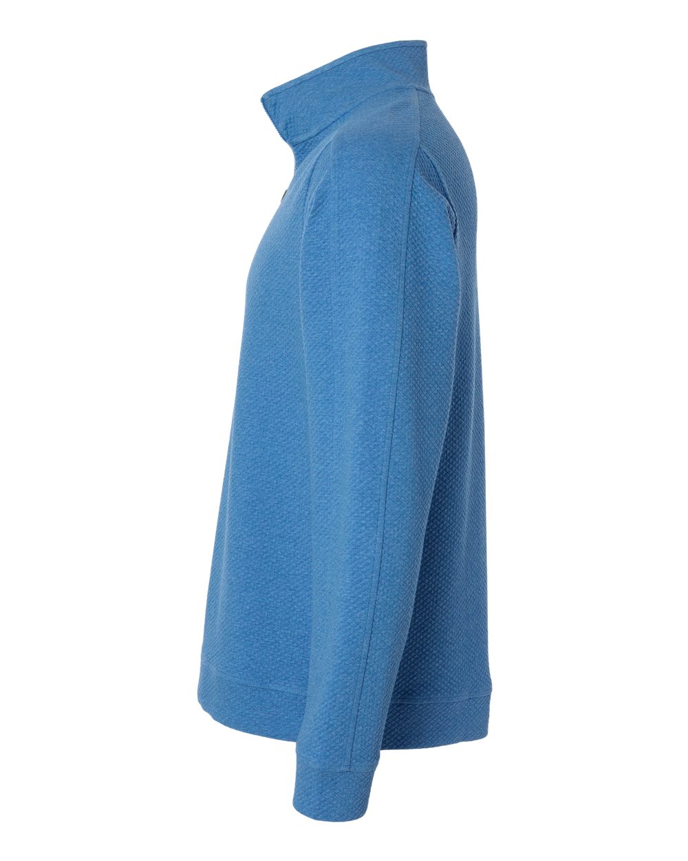 Men's Spirit Textured Quarter-Zip Pullover - DirectSide - B207D3753 - Light Nautical Blue Heather