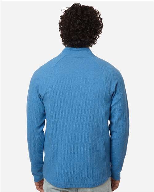 Men's Spirit Textured Full-Zip - OnModelBack - B209D3753 - Light Nautical Blue Heather