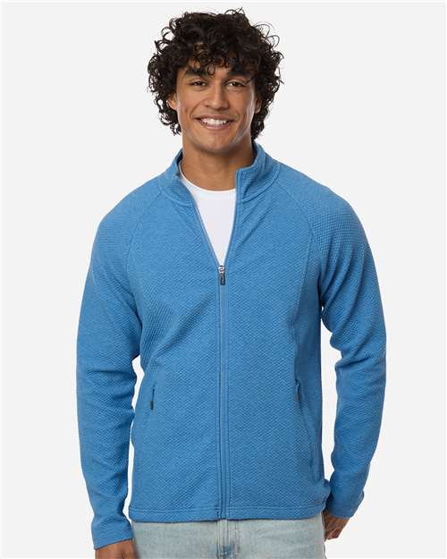 Men's Spirit Textured Full-Zip - OnModelFront - B209D3753 - Light Nautical Blue Heather