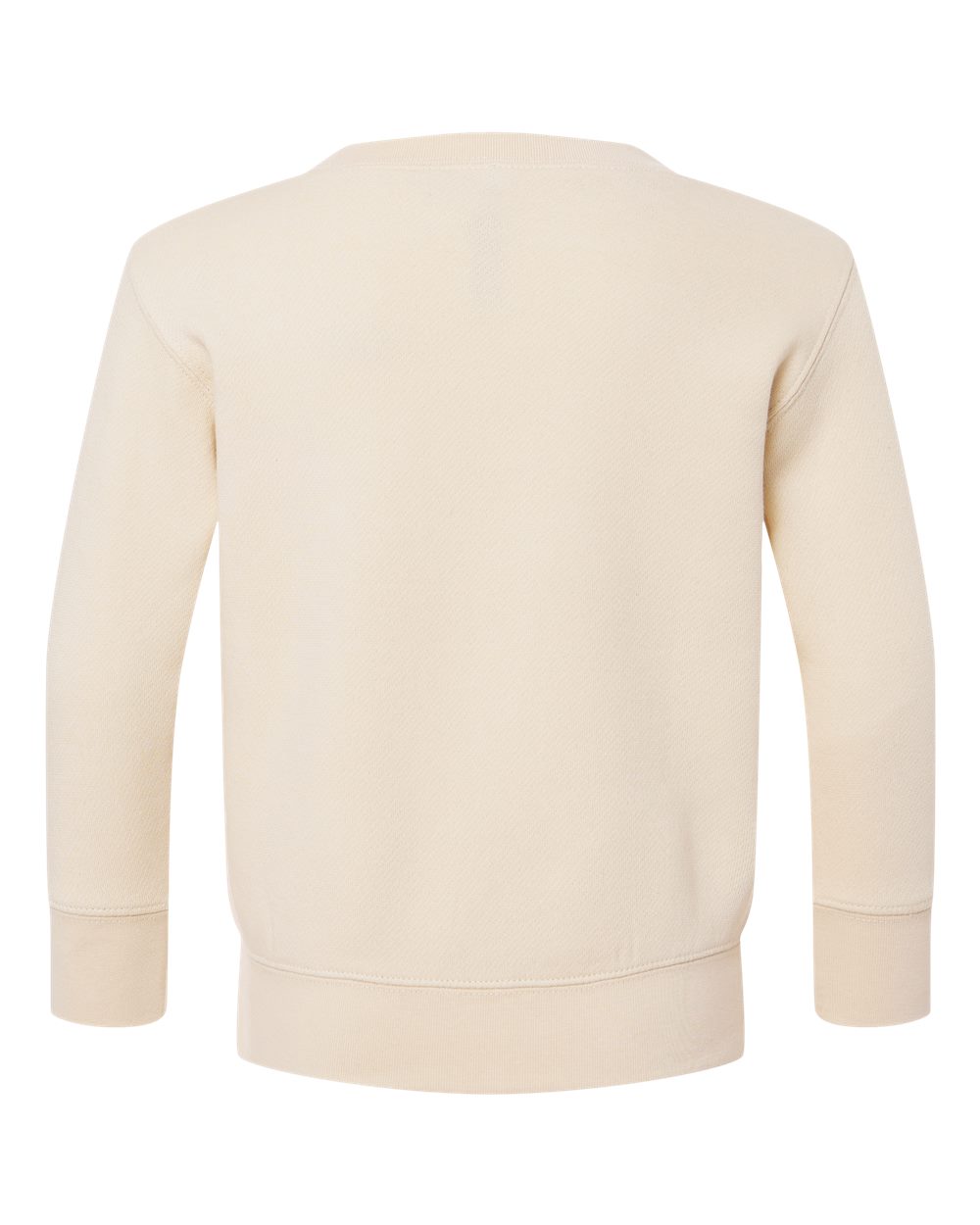 Toddler Fleece Crewneck Sweatshirt - Back - B32938233 - Natural