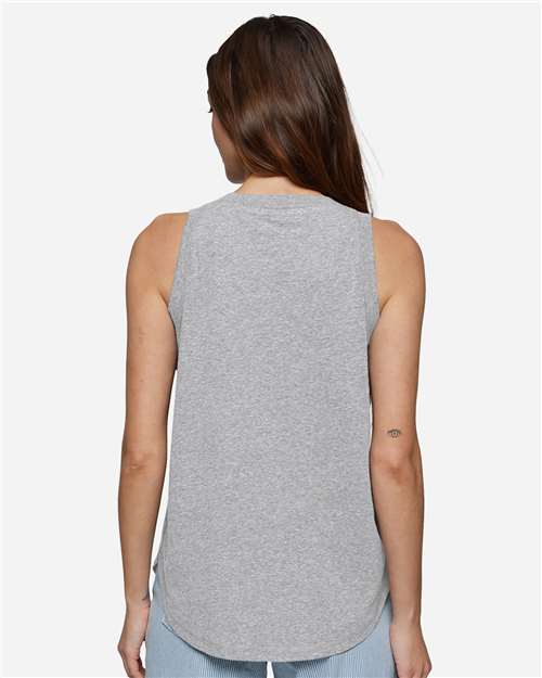 Women's Relaxed Fine Jersey Tank - OnModelBack - B07938093 - Heather