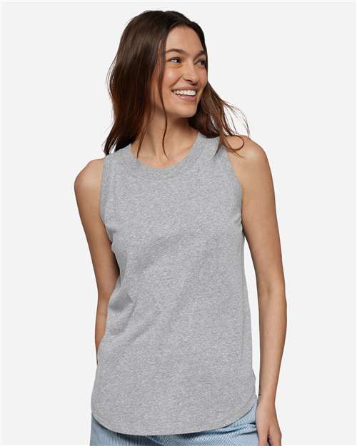 Women's Relaxed Fine Jersey Tank - OnModelFront - B07938093 - Heather