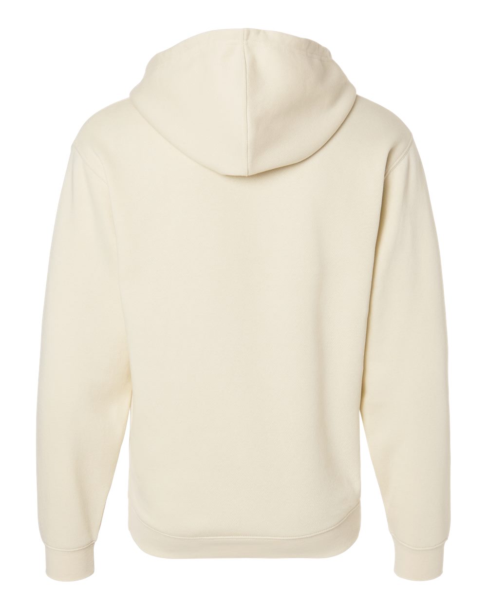Elevated Fleece Basic Hoodie - Back - B06538233 - Natural