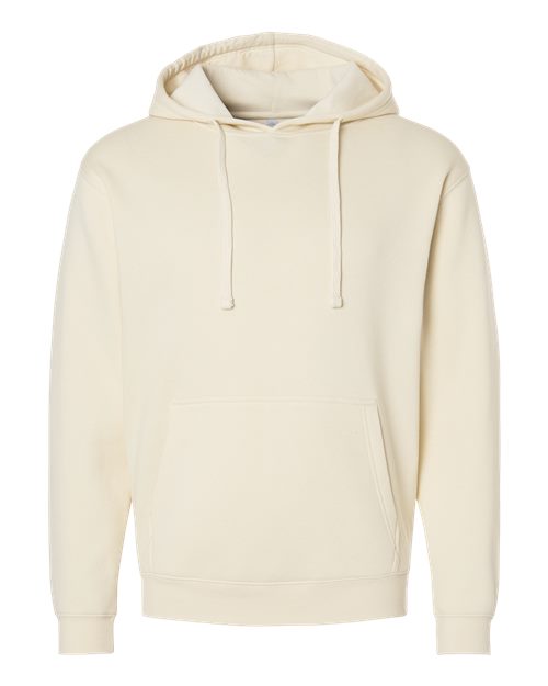 Unisex Elevated Fleece Hoodie Sweatshirt - Front - B06538233 - Natural