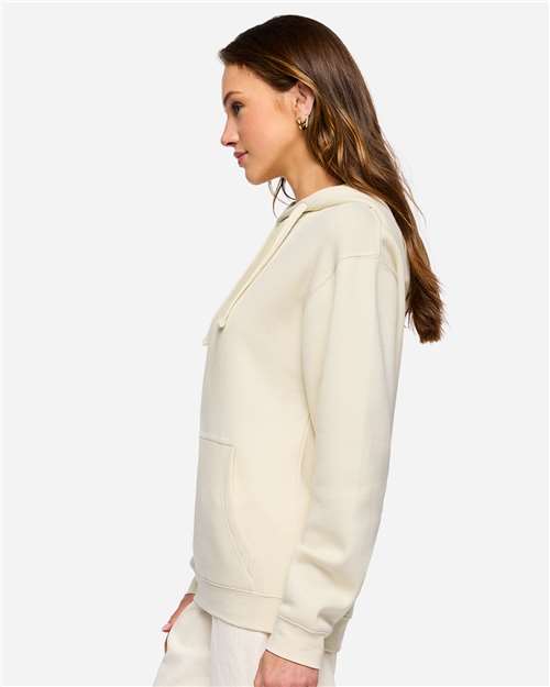 Unisex Elevated Fleece Hoodie Sweatshirt - OnModelSide - B06538233 - Natural