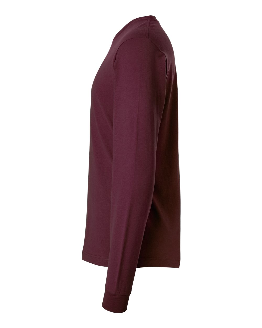 Fine Jersey Long Sleeve T-Shirt - DirectSide - B00059532 - Burgundy