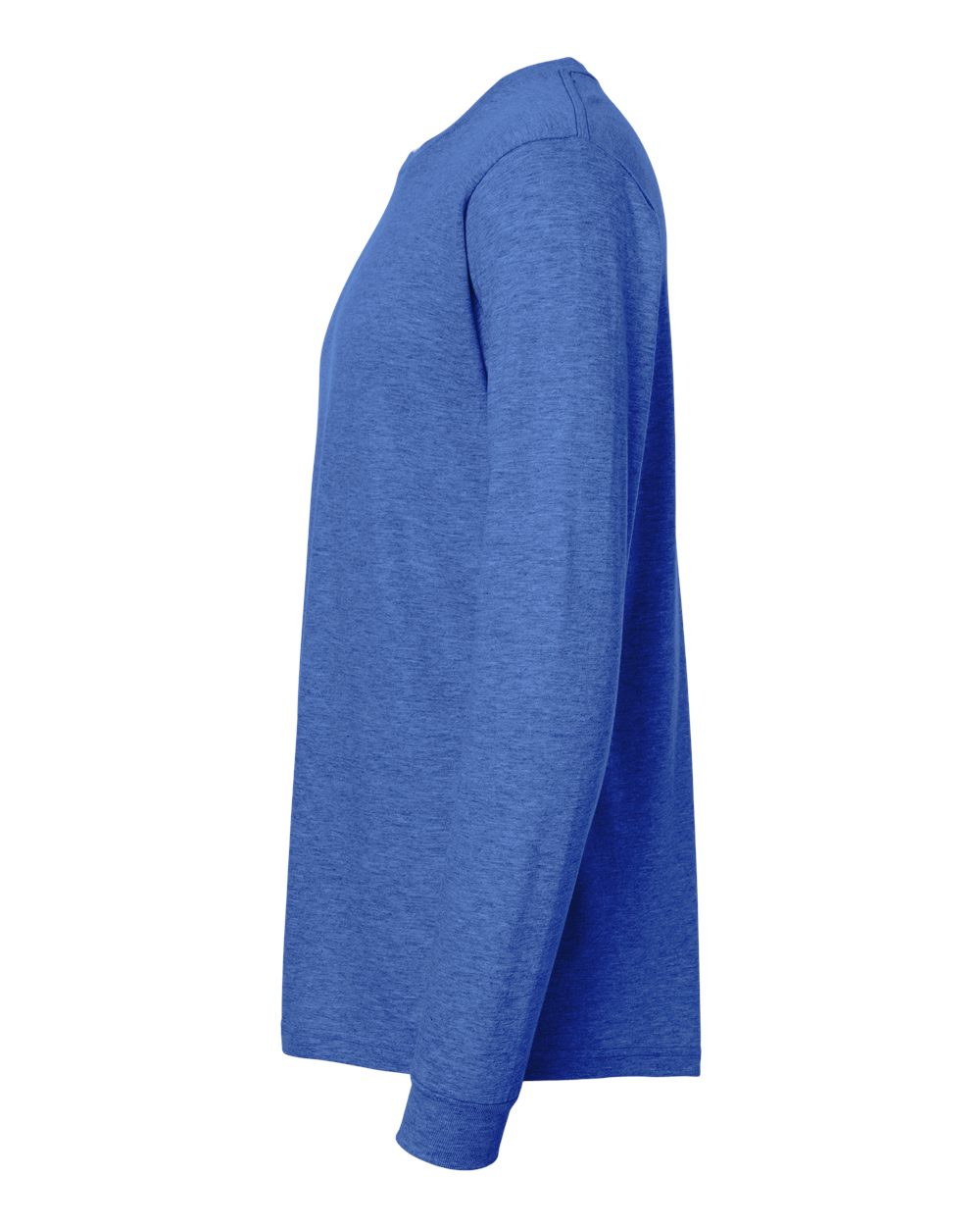 Fine Jersey Long Sleeve T-Shirt - DirectSide - B00059752 - Heather Royal