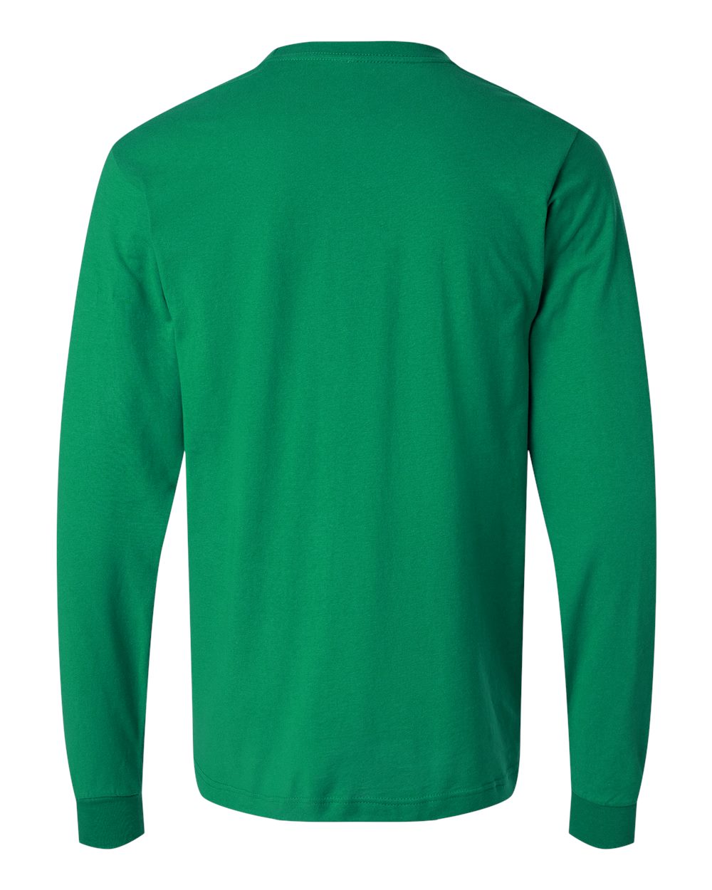Fine Jersey Long Sleeve T-Shirt - Back - B00059912 - Kelly Green