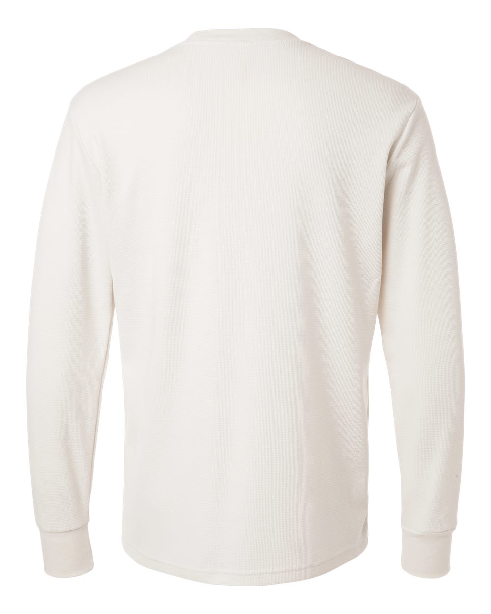 Unisex Ideal Thermal Long Sleeve T-Shirt - Back - B00018092 - Bone