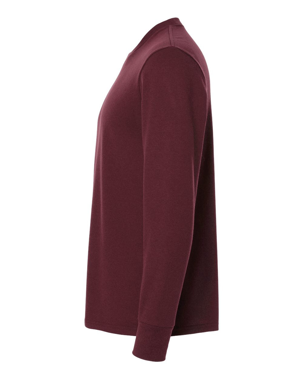 Unisex Ideal Thermal Long Sleeve T-Shirt - DirectSide - B00018532 - Maroon