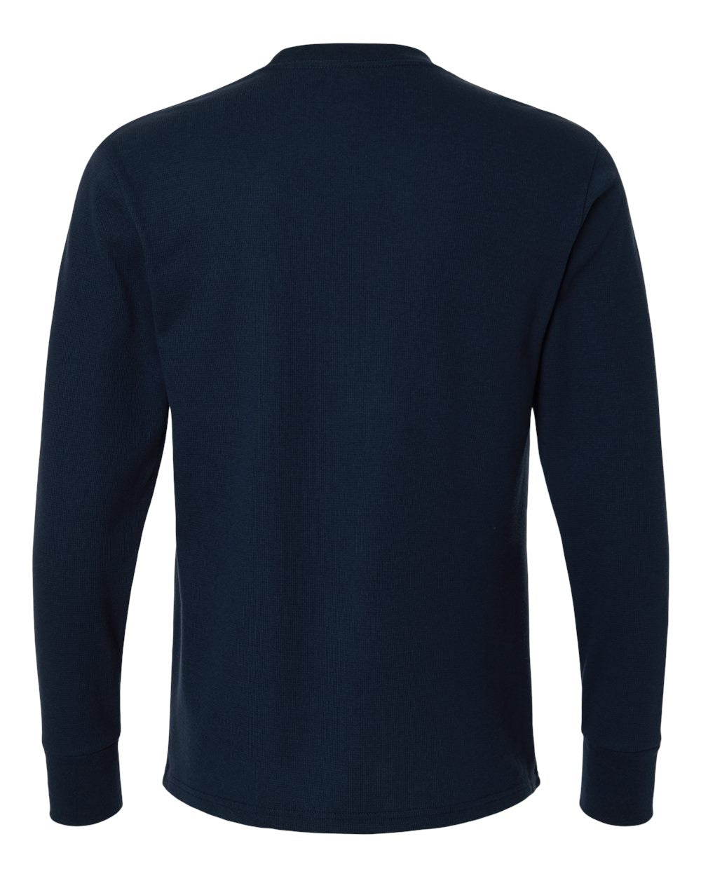 Unisex Ideal Thermal Long Sleeve T-Shirt - Back - B00018652 - Midnight Navy