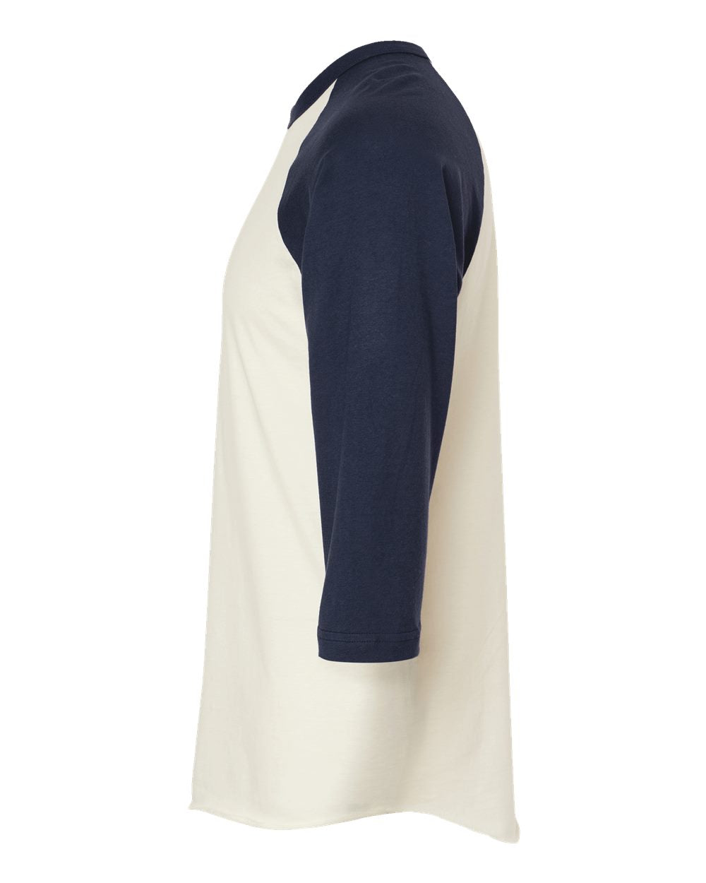 Fine Jersey Raglan T-Shirt - DirectSide - B30359642 - Vintage White/ Navy