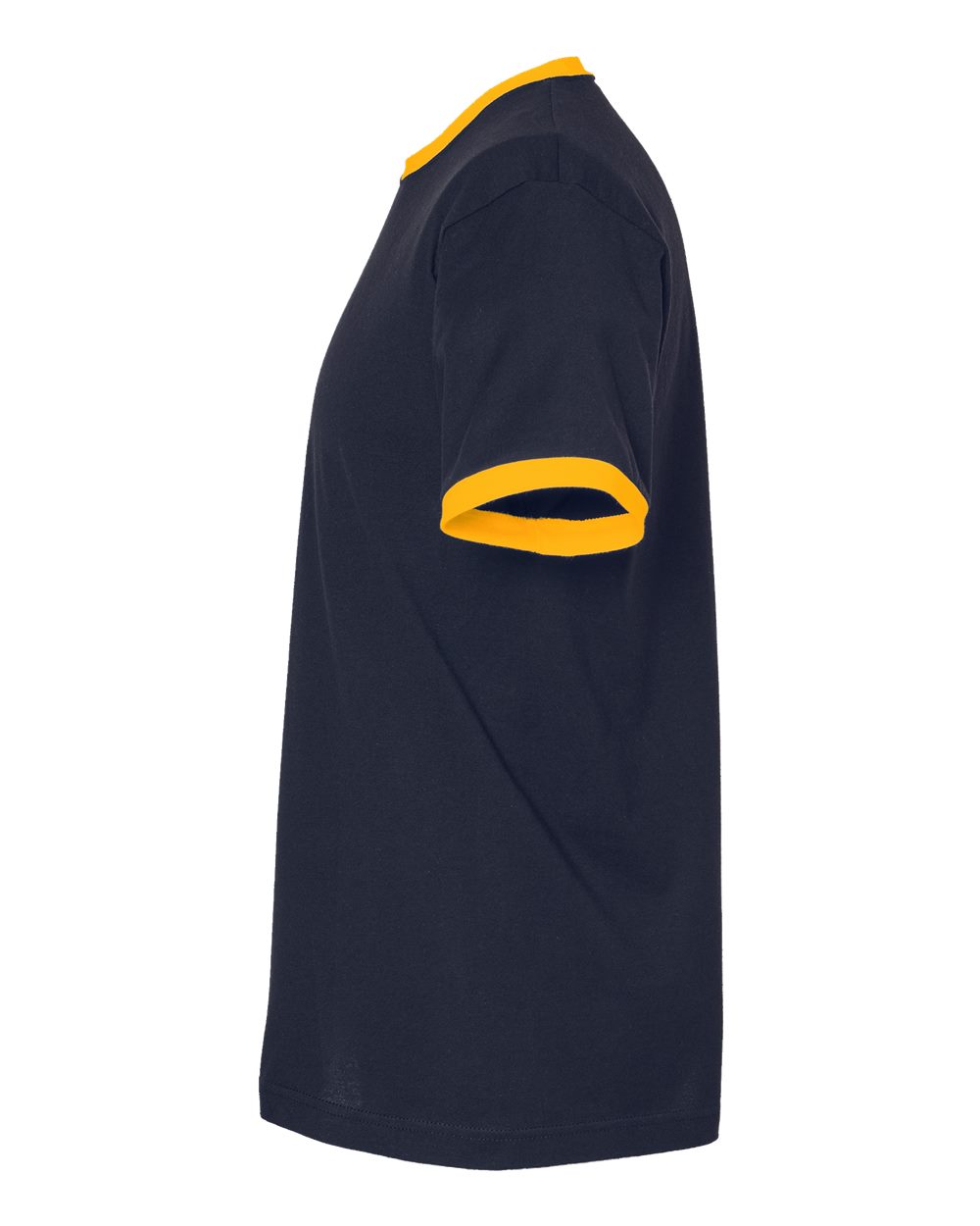 Fine Jersey Ringer T-Shirt - DirectSide - B30459152 - Navy/ Gold