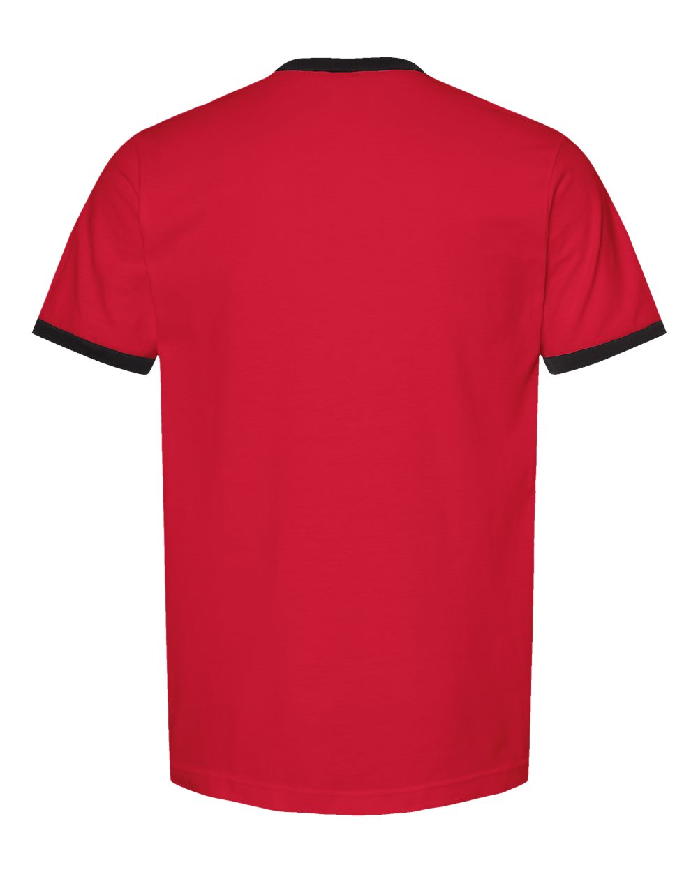 Fine Jersey Ringer T-Shirt - Back - B30459712 - Red/ Black