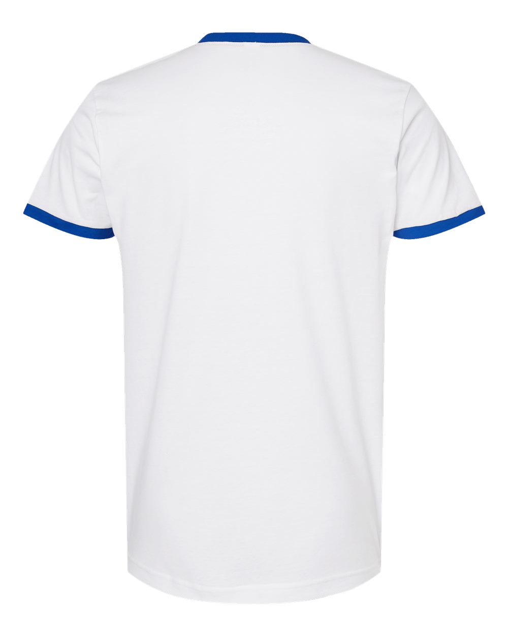 Fine Jersey Ringer T-Shirt - Back - B30459762 - White/ Royal
