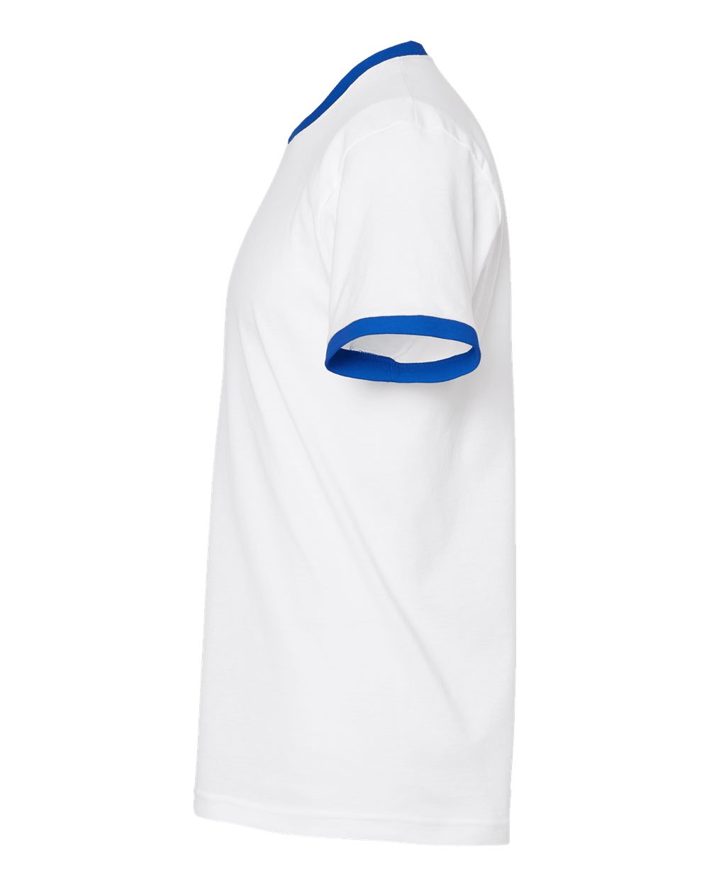 Fine Jersey Ringer T-Shirt - DirectSide - B30459762 - White/ Royal