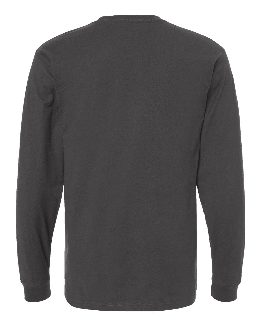 Heavyweight Jersey Long Sleeve T-Shirt - Back - B31059583 - Charcoal