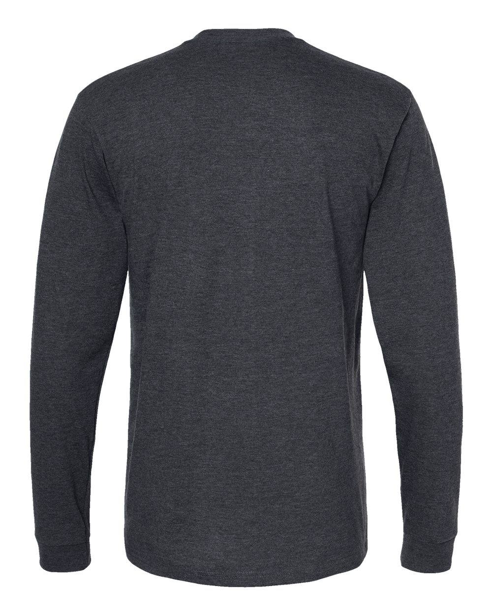 Heavyweight Jersey Long Sleeve T-Shirt - Back - B31059593 - Heather Graphite