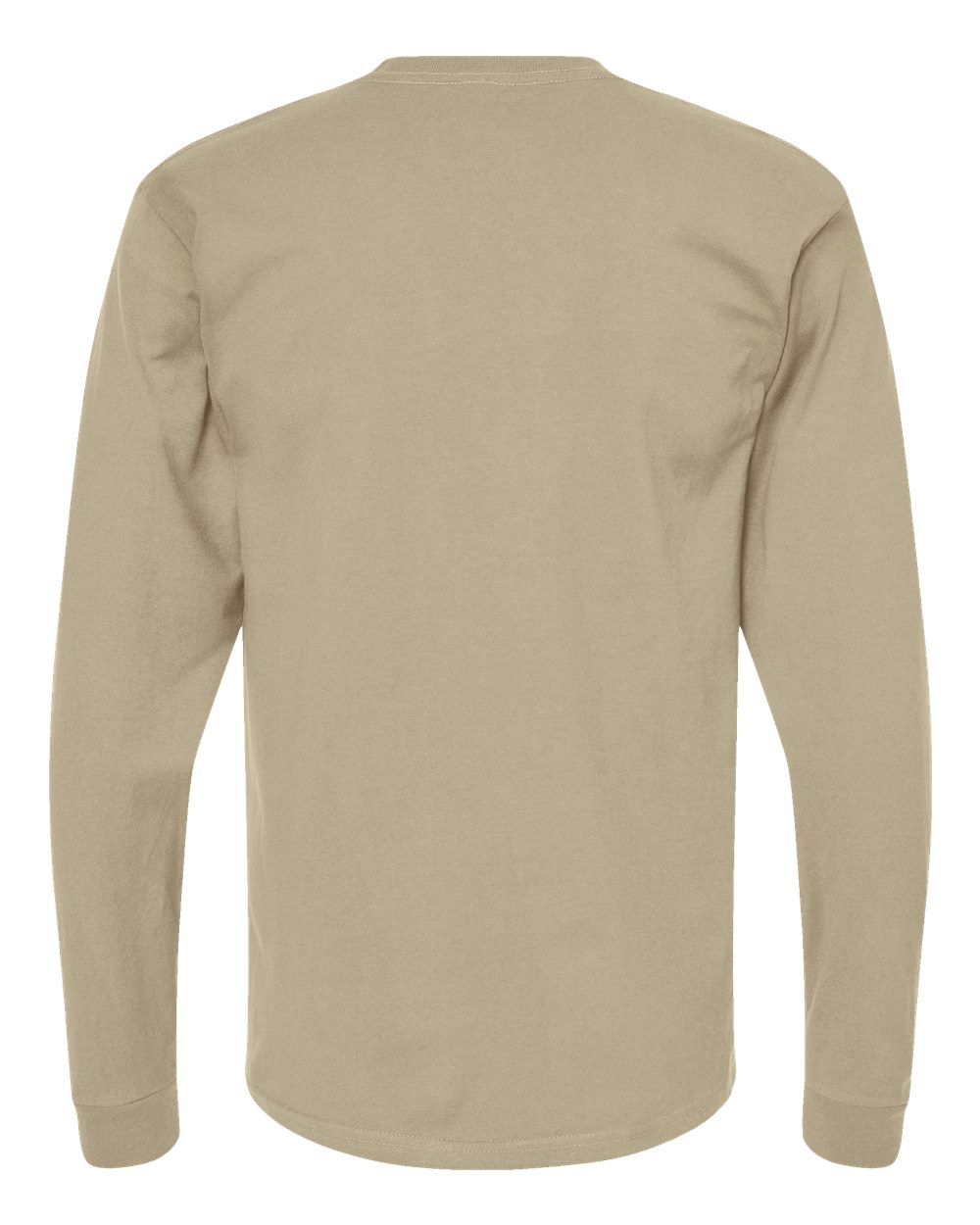 Heavyweight Jersey Long Sleeve T-Shirt - Back - B31059233 - Sand