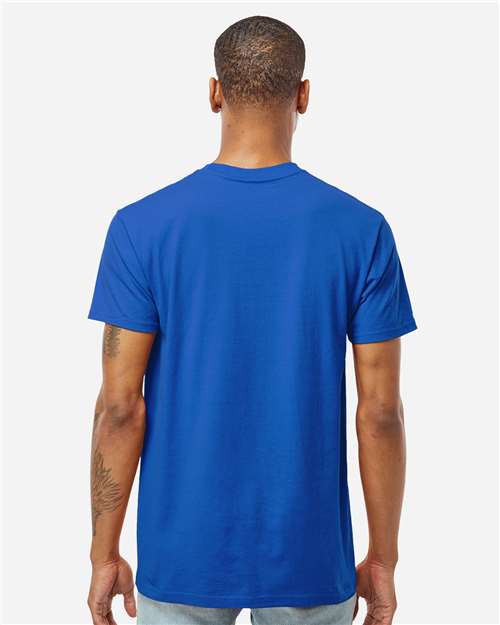 Unisex Heavyweight Jersey Pocket T-Shirt - OnModelBack - B31159753 - Royal