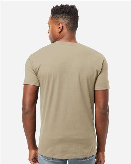 Unisex Heavyweight Jersey Pocket T-Shirt - OnModelBack - B31159233 - Sand