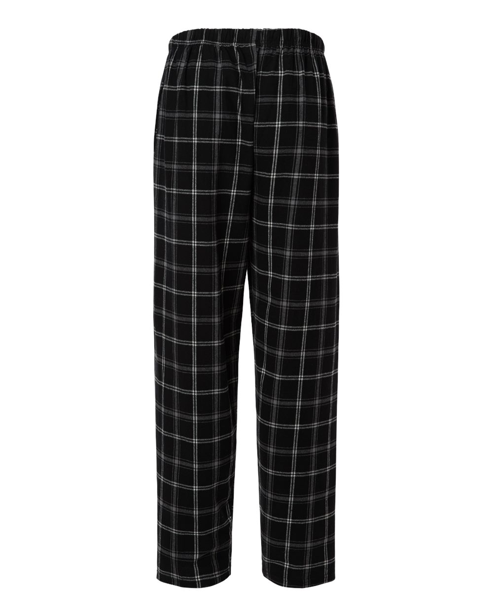 Harley Flannel Pants - Back - B13203011 - Varsity Black Oxford Plaid