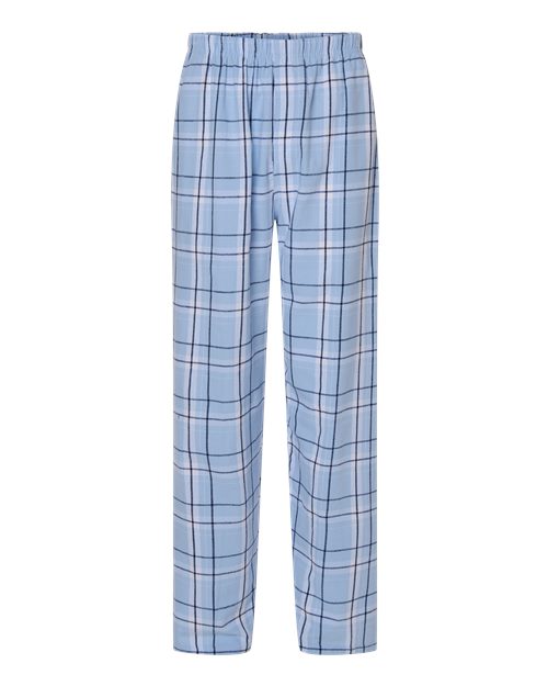 Men's Harley Flannel Pants - Front - B13203031 - Sky Blue Carnegie Plaid