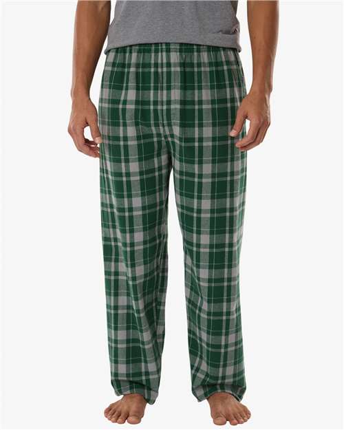 Men's Harley Flannel Pants - OnModelFront - B13203051 - Green Jordan Plaid