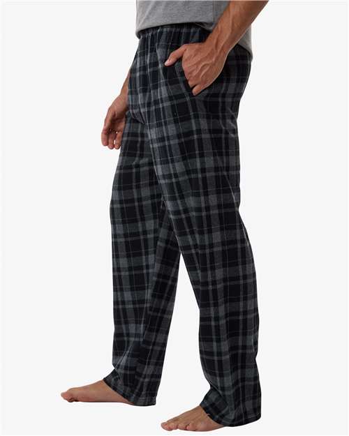Men's Harley Flannel Pants - OnModelSide - B13203071 - Black Jordan Plaid