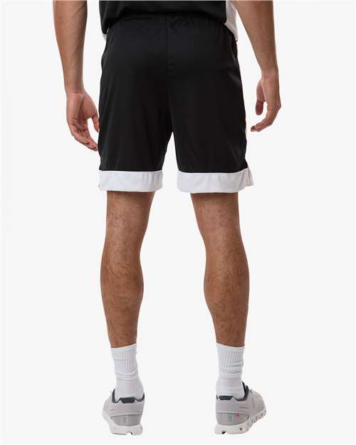 Unisex Match-Up Basketball Shorts - OnModelBack - B69334503 - Black/ White