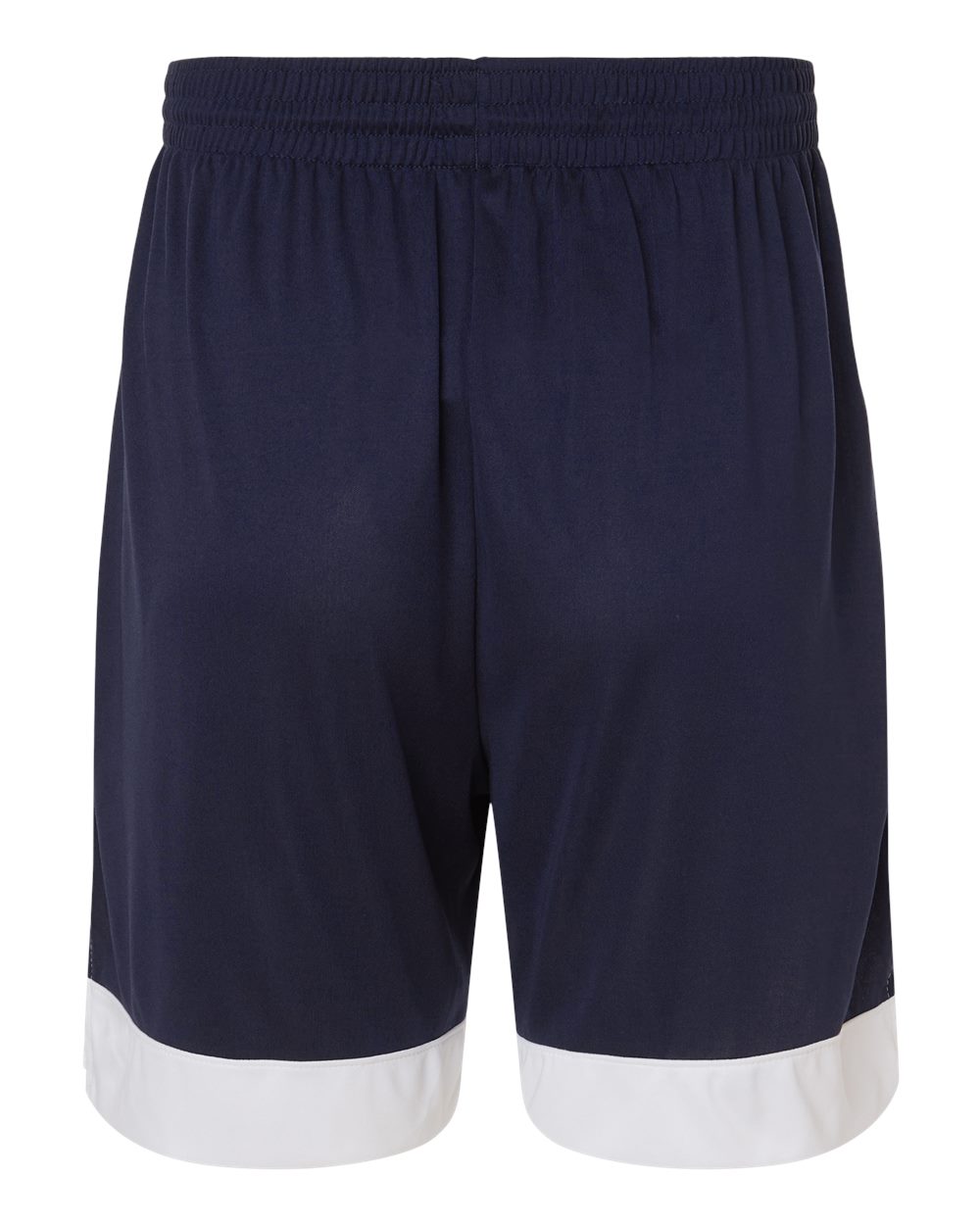 Unisex Match-Up Basketball Shorts - Back - B69334653 - Navy/ White