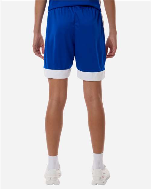 Unisex Match-Up Basketball Shorts - OnModelBack - B69334753 - Royal/ White