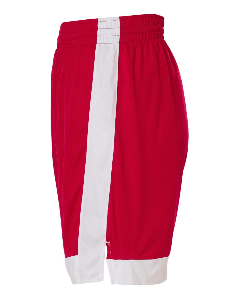 Unisex Match-Up Basketball Shorts - DirectSide - B69334703 - Scarlet/ White