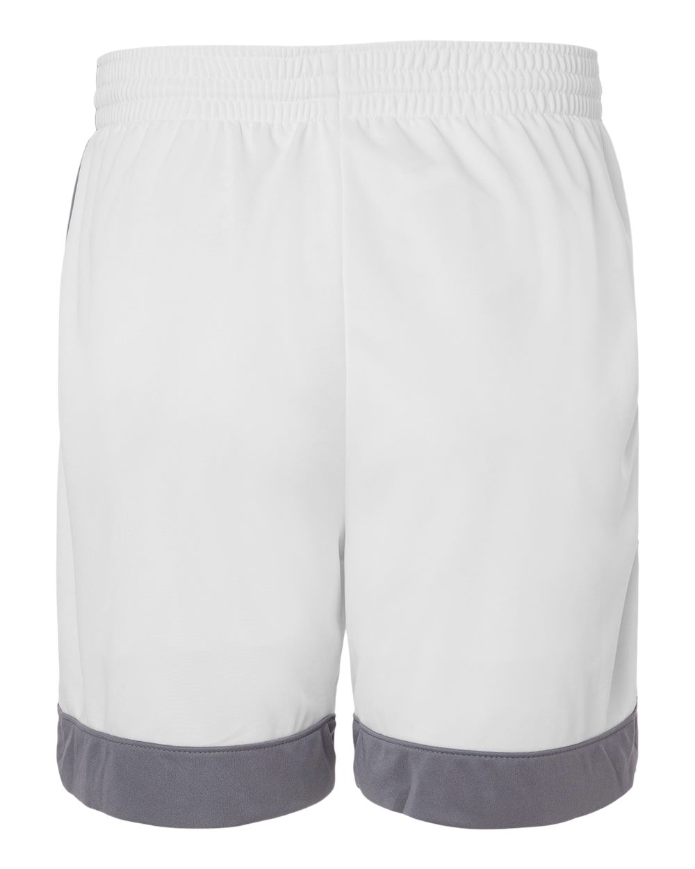 Unisex Match-Up Basketball Shorts - Back - B69334003 - White/ Graphite