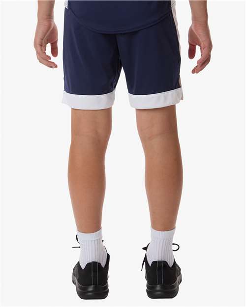 Youth Match-Up Basketball Shorts - OnModelBack - B69734653 - Navy/ White
