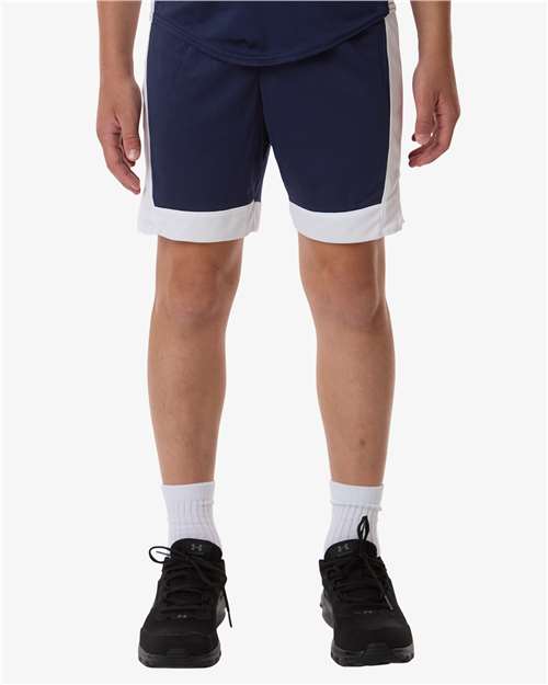 Youth Match-Up Basketball Shorts - OnModelFront - B69734653 - Navy/ White
