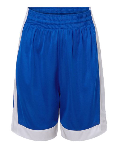 Youth Match-Up Basketball Shorts - Front - B69734753 - Royal/ White