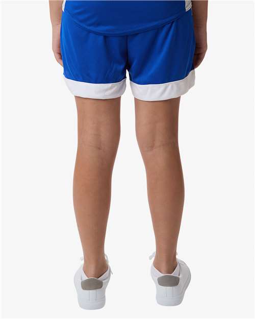 Youth Match-Up Basketball Shorts - OnModelBack - B69734753 - Royal/ White