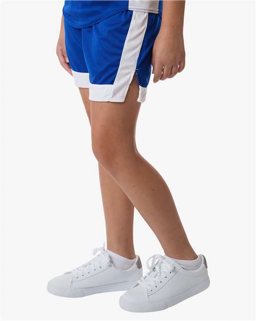 Youth Match-Up Basketball Shorts - OnModelSide - B69734753 - Royal/ White