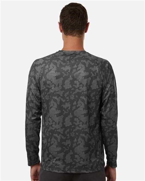 Men's Lopro Running Lakes Long Sleeve T-Shirt - OnModelBack - B007D2023 - Volcanic Ash